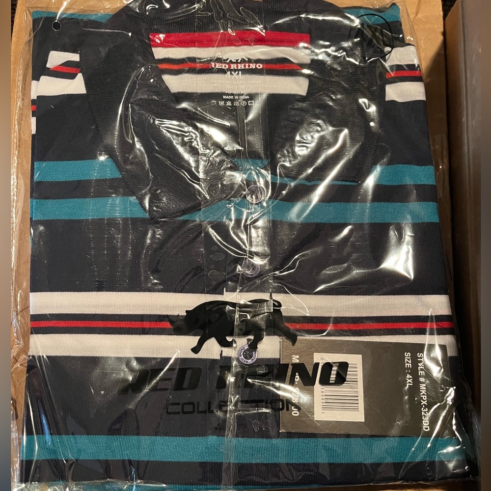 NWT 4XL men’s short sleeve polo style shirts